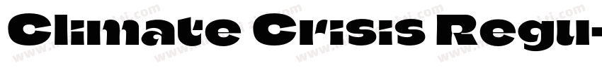 Climate Crisis Regu字体转换